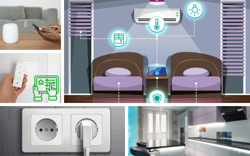 Tomadas Inteligentes, controlando o Consumo stand-by de aparelhos como TV, geladeira e micro-ondas.