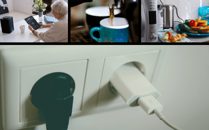 Aprenda a transformar eletrodomésticos burros em inteligentes. Pessoa usando comando de voz para acender abajur conectado a Smart Plug